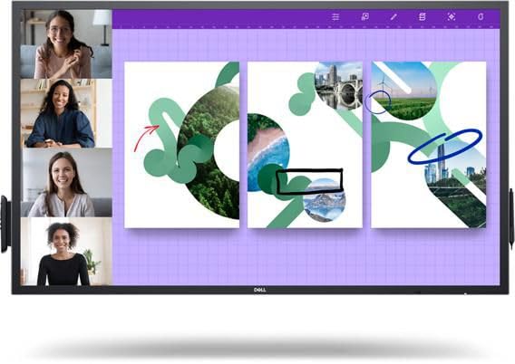 Image of Dell 55 4K Interactive Touch Monitor - P5524QT - 138.8cm, W129112294 (Monitor - P5524QT - 138.8cm (54.64))