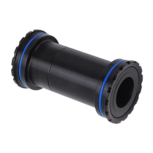 Oumefar Eixo central de mountain bike, liga de alumínio, fácil de pedalar, acabamento preciso, suporte inferior rosqueado para bicicletas de montanha