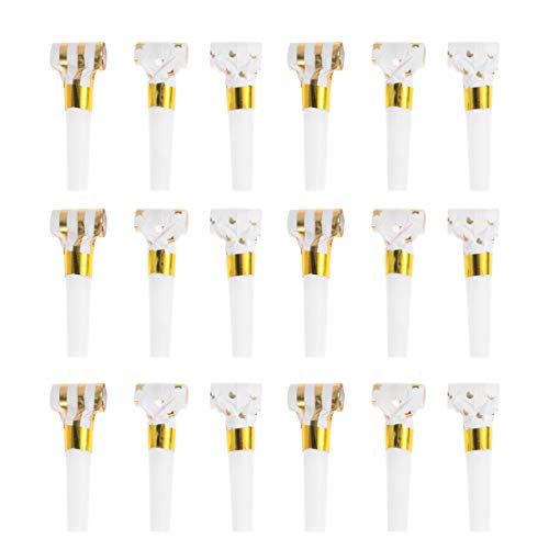 Toyvian 30Pcs Musical Blow Outs Glitter Party Blowers Noisemaker Birthday Squawkers Noise Makers For Kids Birthday Holiday New Years Party Favors Goodie Bag Stuffers Fillers #TOP26