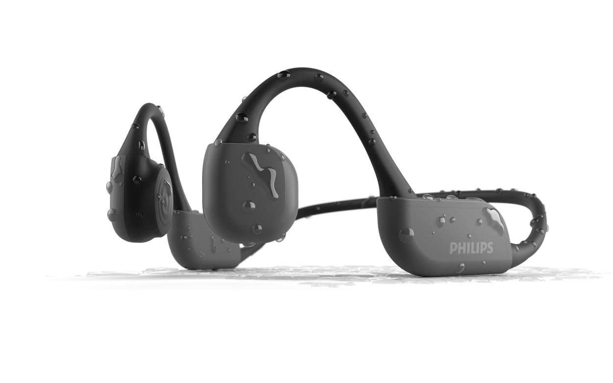 PHILIPS Headphones/Headset Wireless Neck-Band Sports Bluetooth, W128299419 (Neck-Band Sports Bluetooth Black)