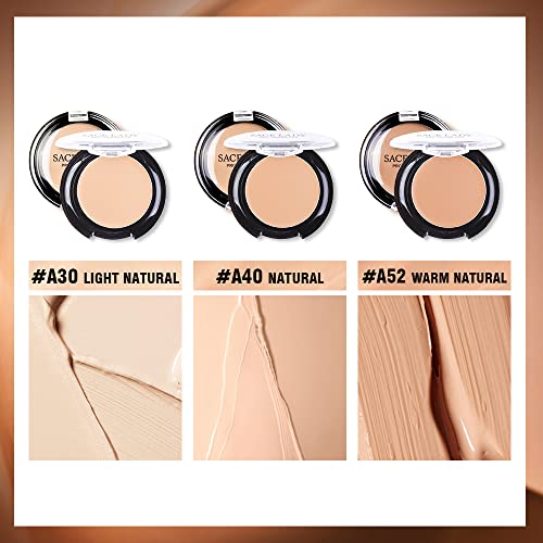 3 Pack Full Coverage Concealer Cream Makeup, Waterproof Matte Smooth Concealer Corrector Long Wearing For Dark Spot Under Eye Circles Cover (3×6G/0.2Oz, 52 Warm Natural) #TOP5