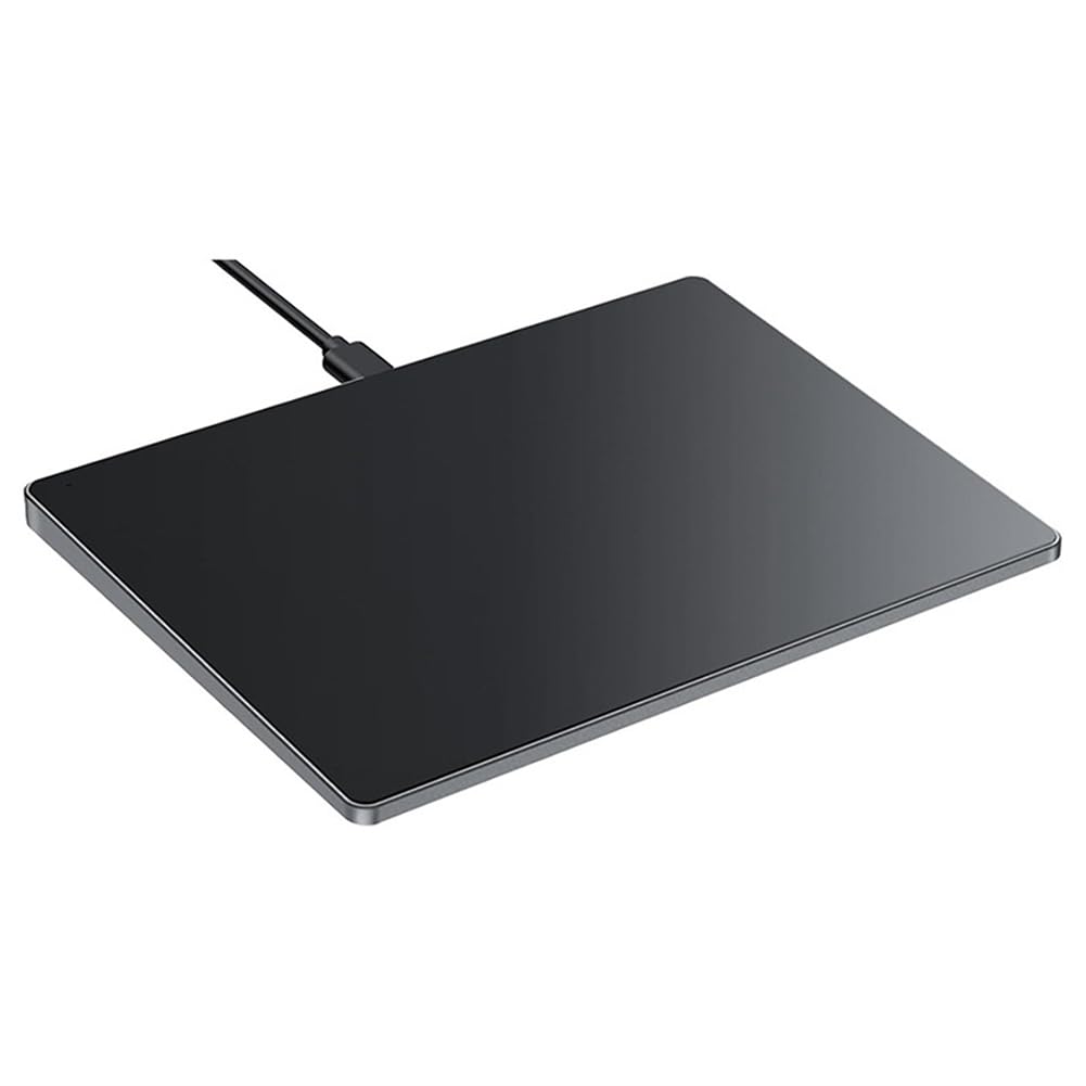 Przewodowa USB gładzik wielodotykowy, cienka mysz Touchpad do komputera stacjonarnego/notebooka/laptopa, czarna