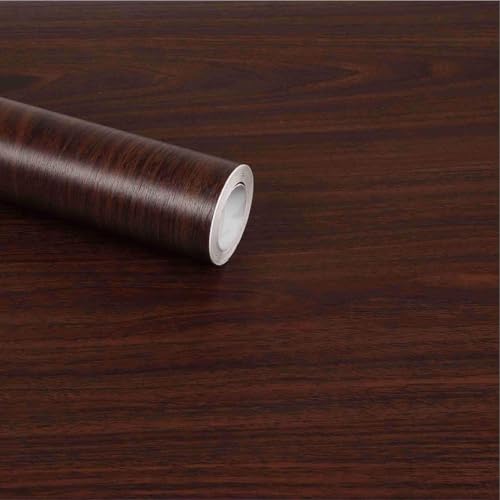 Image of CVANU Self-Adhesive Wood Grain Wallpaper Waterproof PVC Vinyl for Furniture, Door, Wardrobe & Desktop (24x36 Inch, CV08)