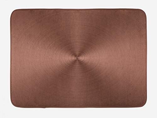 Ambesonne Abstract Bath Mat, Modern Graphic Design of a Round