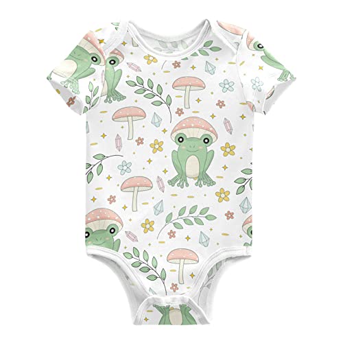 Image of vvfelixl Baby Bodysuits Short Sleeve Cotton Baby Clothes For Boys Funny Baby Suits For Girls 0-24 Months
