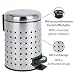 Wenko Cubo de Pedal 3l Perforado Leman, Acero Inoxidable, Brillante, 22.5 x...