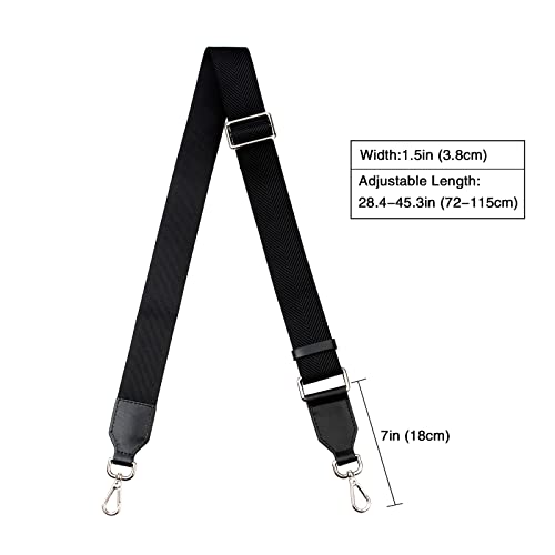 Image of Jiesinlov Black Purse Straps Replacement Crossbody Shoulder for HOBO Handbag Adjustable