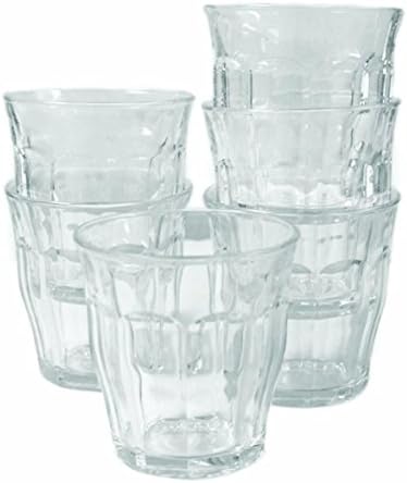 Lot De 6 Verres à Eau Et Jus Duralex Provence - Design Élégant Transparent, Résistants Et Incassables