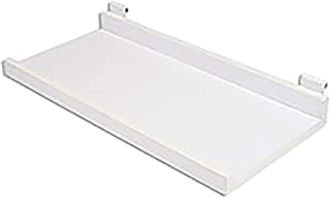 SSWBasics White Melamine Shelf Kit - 11½”D X 24”L - For Wire Grid - Grid Wall Accessory - Stylish and Sturdy Grid Wall Shelves for Display - Functional Gridwall Shelves for Organized and Elegant