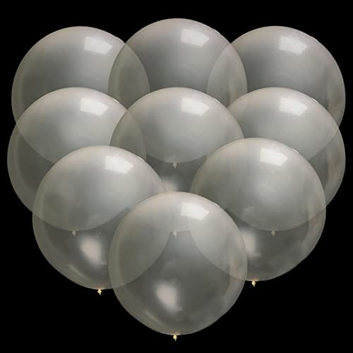 30Pcs Clear Balloons 18 Inch Big Clear Balloons Latex Giant Clear Balloon Jumbo Thick Balloons For Photo Shoot Birthday Wedding Party Festival Decorations #TOP20