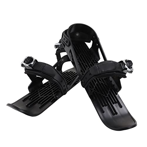 BYERZ Mini Patines de Esquí Corto, Fácil de Transportar, Mini Patines de Esquí Altamente Resistentes, Fácilmente Controlables de Fijación a las Botas, Correa Ajustable con Hebilla