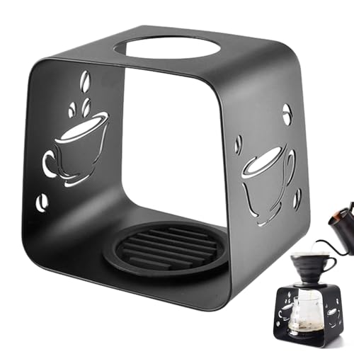 Support goutte à café au design épuré | Station en métal noir aux finitions soignées