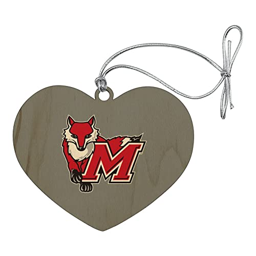 GRAPHICS & MORE Marist College Secondary Logo Heart Love Wood Christmas Tree Holiday Ornament
