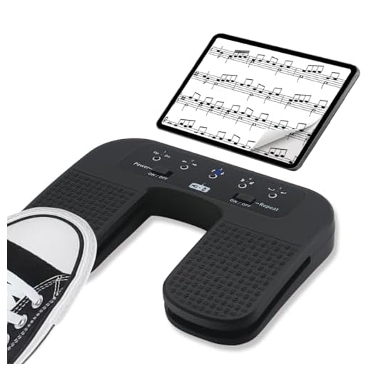 Tavsou Bluetooth Page Turner Pedal Teléfonos inteligentes y tabletas Recargable Pedales musicales (Plus)