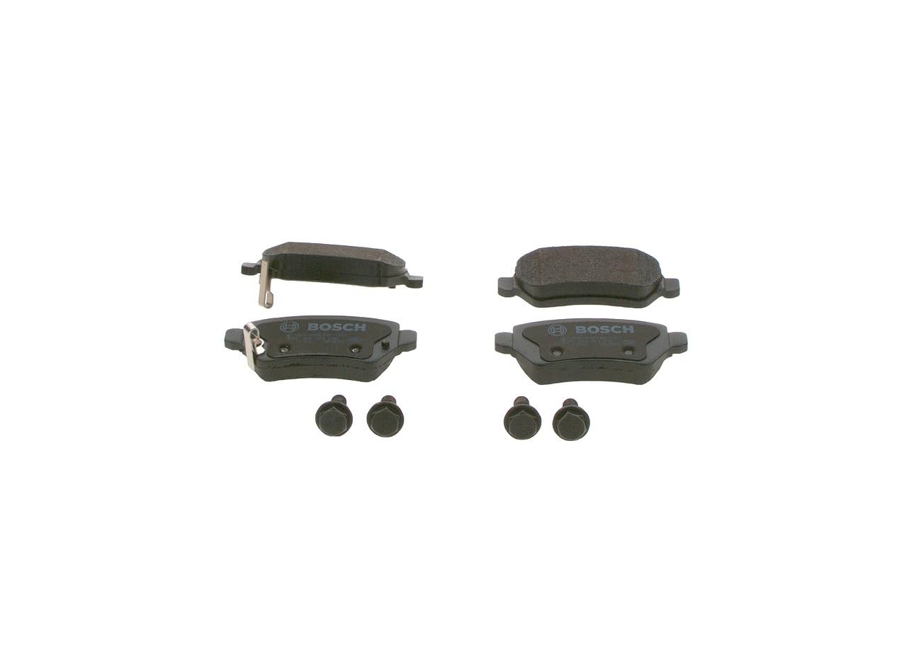 Bosch BP363 - Auto Bremsbeläge hinten - Bosch-Qualität - für leises Bremsen mit wenig Staub - ECE-R90 zertifiziert - kupferfrei - 1 Set mit 4 Bremsbelägen - Mit Zubehör