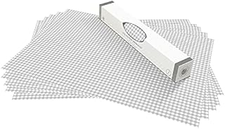 The Master Herbalist UNSCENTED & WIPE CLEAN Drawer Liners in a SOFT GREY GINGHAM Design - Perfect for Kitchen Drawers, Shelves, Cupboards & Cabinets