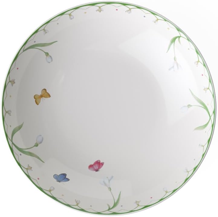 Villeroy & Boch Colourful Spring Shallow Bowl, Premium Porcelain, Made in Germany, 20.75 oz