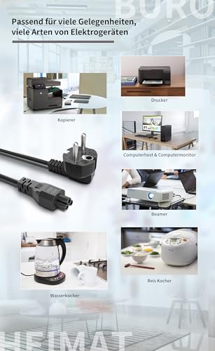 Câble d'alimentation C5 250V pour impression laser et PC