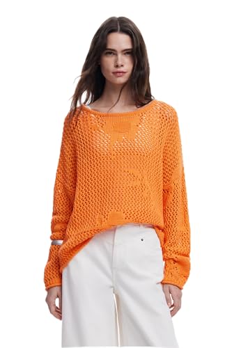 Listado de Jerséis para Mujer los 5 más buscados. 46 Desigual JERS_bruma para Mujer, Naranja, M