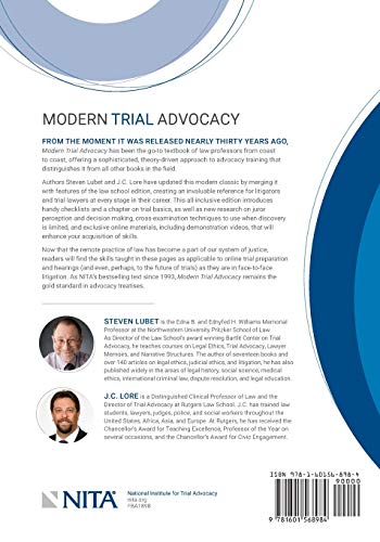 Aspen Publishing Lubet, Steven Modern Trial Advocacy: Analysis And Practice [Connected Ebook With Study Center]  thumb #1