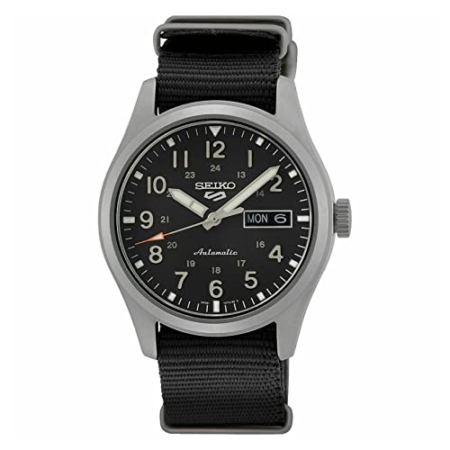 Materiale cassa: Acciaio INOX Seiko Orologio Analogo Automatico da Uomo con Cinturino in Nylon SRPG37K1