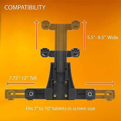 Ibolt Tabdock Dock'n Lock Bizmount- Heavy Duty Industrial Composite Locking Drill Base Mount For All 7" - 10" Tablets- For Trucks/Vehicles/Wall Mount: Great For Eld, Fleets, And Restaurants #TOP6