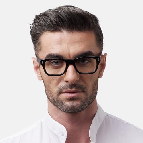 Image of Shisen Fox GAZO Versatile Vintage Frames for eyeglasses | Stylish eyewear Crafted from Italian Acetate material | 52 MEDIUM Unisex Spectacle Eye frame with Demo lenses