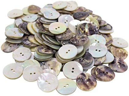 Akoya Mother of Pearl Shell Buttons: 36L, 0.9", 23mm (AR-384-36L) C10 (50)