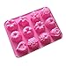 12 Cupules Fleurs Moule Gâteau en Silicone Moules Antiadhésif Moule Fleur Fondant pour La Prise Décoration De Gâteau De Savon De Cire