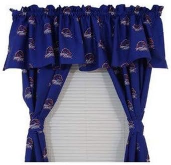 Miniatura 3 de College Covers Everything Comfy Boise State Broncos - Juego de paneles de cortina, 2 paneles, 2 alzapaños a juego, 42 pulgadas de ancho por 63