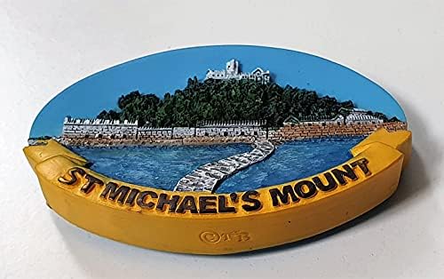 Thomas Benacci St. Michael's Mount Fridge Magnet - Cornwall Tidal Island - Castle and Garden - England UK British Souvenir