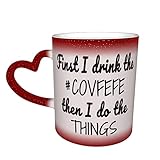 La taza resistente y duradera es ideal para bebidas frías y calientes como café, té, agua, leche, chocolate caliente, cereales, jugo, vino, ginebra, vodka o cerveza.