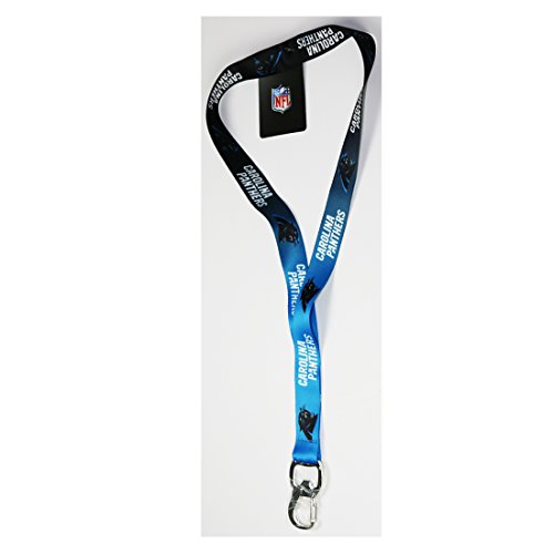NFL Carolina Panthers Ombre Lanyard, Teal/Black, Onse Size