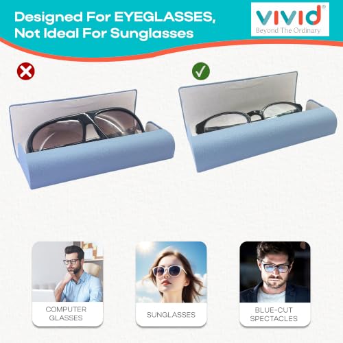 Image of VIVID Unisex Specs Magnetic Eyewear Dabbi Faux Leather Hard Case Cover