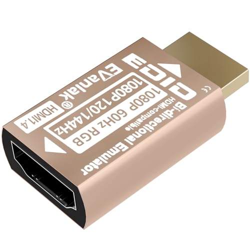 EVanlak HDMI EDID Emulator Adapter Dummy Plug miniatura 1