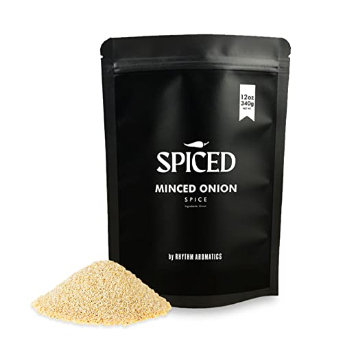 Spiced Onion Minced, 12 Oz Of Minced Onion In Closable Bag For Everyday Cooking, Great For Spice Blends, Seasoning Meat, Sauces, Marinade And Salad Dressing #TOP15
