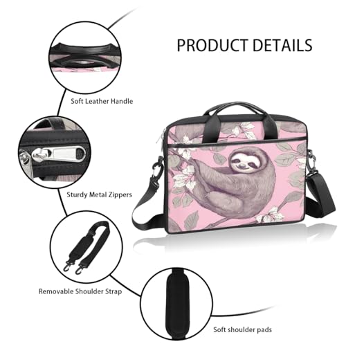Bolsa para laptop con diseño retro y correa ajustable 15 pulgadas miniatura 4