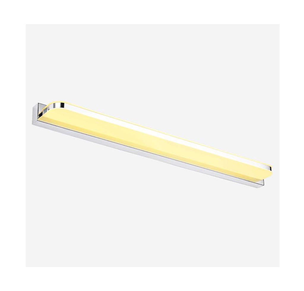 Lampe de miroir de bain LED pour un maquillage parfait avec éclairage mural acrylique chaud