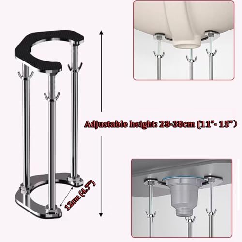 Soporte para fregadero ajustable y telescópico de acero inoxidable para cocina 8
