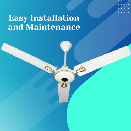 Image of Drumstone [𝟏𝟓 𝐘𝐄𝐀𝐑𝐒 𝐖𝐀𝐑𝐑𝐀𝐍𝐓𝐘 Ceiling Fan - Decorative Design with Elegant Looks, High Air Delivery, Energy Saving, and 100% Pure Copper Motor for Efficient Performance