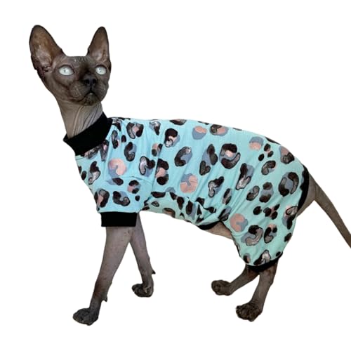 Sphynx Cat Four Leg Cotton Pajamas Elastic Pet Clothes for