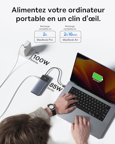 Station d'accueil MacBook Pro Hub USB C Double HDMI haute performance Baseus - 6