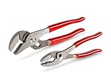 TEKTON 90453 Slip Joint and Groove Joint Pliers Set, 2-Piece