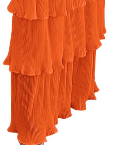 Image of SEMATOMALA Women's Boho Tube Top Tiered Ruffle Slim Fitted Maxi Dress Smocked Vacation Holiday Long Dress