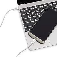 Amazon Basics USB-C-auf-USB-C Schnellladekabel, 480 Mbit/s Geschwindigkeit, USB-IF-Zertifiziert, zum Schnellladen von Apple iPhone 16/15, iPad, MacBook, Samsung Galaxy, Tablets, Laptops, 1.8 m, Weiß – Ansicht 6