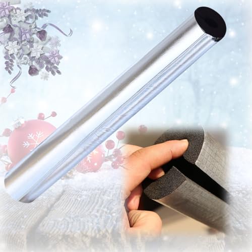 Fundas De Aislamiento Térmico Para Tuberías Exteriores, Espesor 20/30mm Tubo De Aislamiento Elástico Flexible Caucho, Coquilla Aislante De Papel De Aluminio Autoadhesivo, Retardante De Llama ( Size :