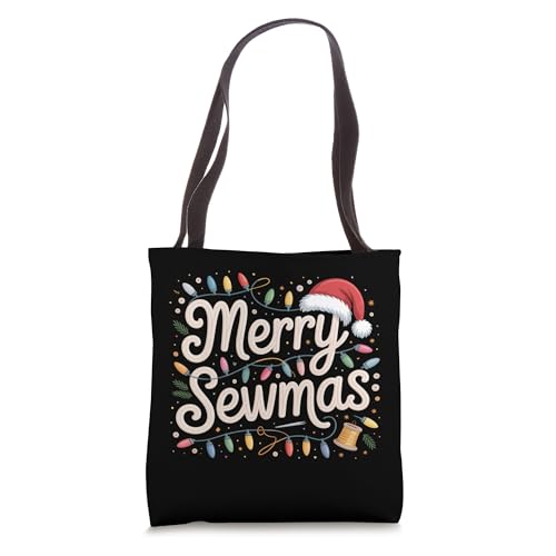 Merry Sewmas Christmas Sewing Lover Tote Bag
