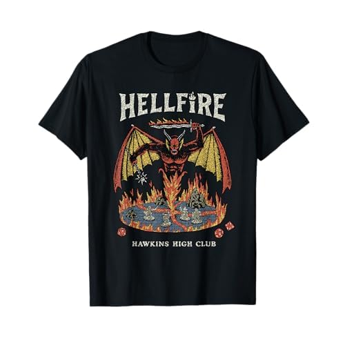 Stranger Things Vintage Hawkins High Hellfire Camiseta