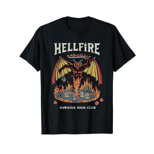 Stranger Things Vintage Hawkins High Hellfire Camiseta
