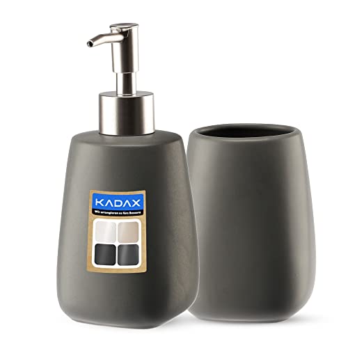 KADAX 2-teiliges Badezimmer Set aus Keramik, Badaccessoires, Badzubehör,...